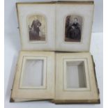 A Victorian CDV album, complete and one other empty album