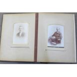 An album of Victorian photographs and cabinet cards (48)