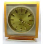 A Hi-Tron Tokyo Tokei acrylic cased clock