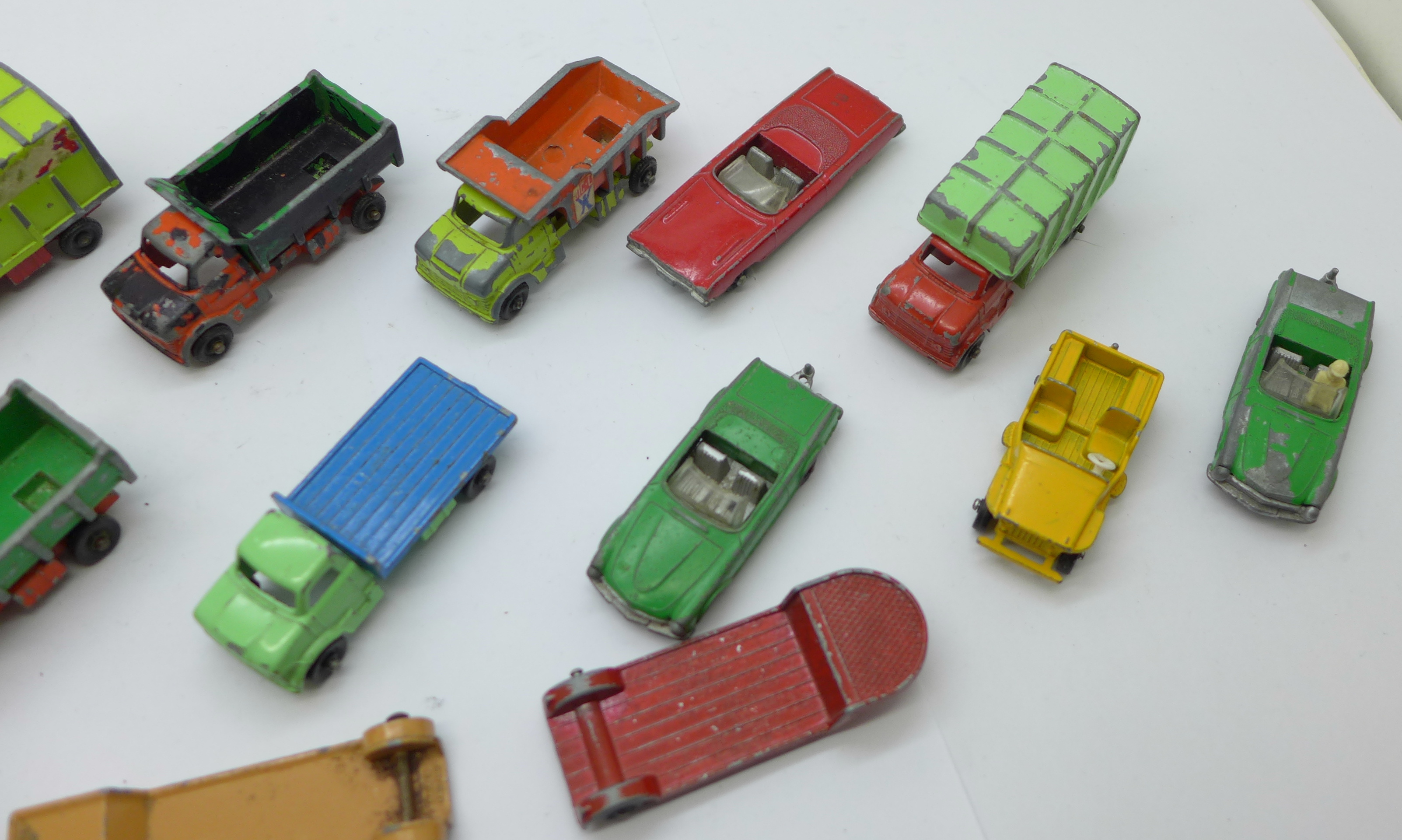 A collection of Lone Star Tuf-Tots die-cast model vehicles, play worn - Image 3 of 6