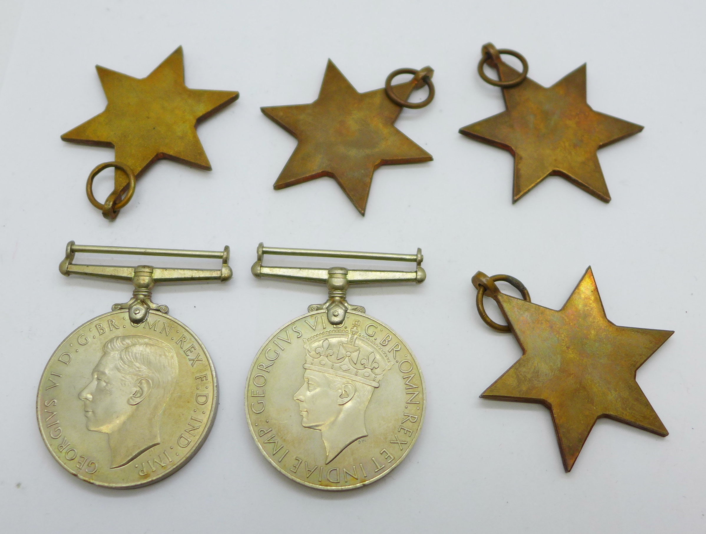 Six WWII medals - Bild 2 aus 2