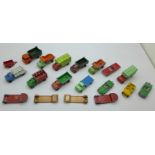 A collection of Lone Star Tuf-Tots die-cast model vehicles, play worn