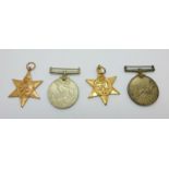 Four WWII medals to 109244 R.A. Maclean