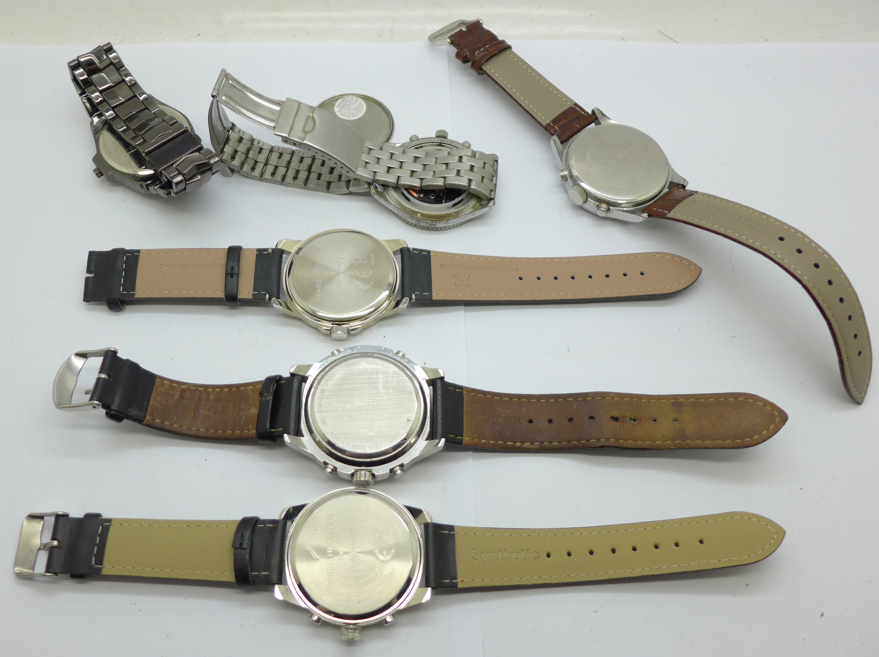 Six chronograph wristwatches, including two Sekonda - Image 5 of 5