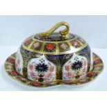 A Royal Crown Derby Old Imari butter dish and cover, second