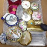 Trinket pots, compact, cigarette case, etc.