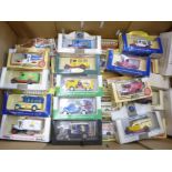 Thirty-four Lledo die-cast vehicles, boxed