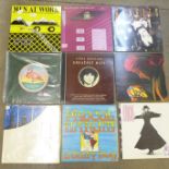 Thirty-four 1980's LP records