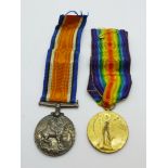 Two WWI medals; Victory medal to Pte. F.G. Davies 10th S.A.I., possibly renamed, and War medal to
