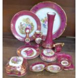 A collection of Limoges porcelain (14)