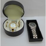 Two wristwatches, boxed