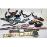 Digital wristwatches and other fashion wristwatches including Swatch