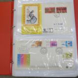 Stamps; album of Hong Kong first day covers and postal history (50 no.)