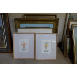 Two oil paintings, a watercolour, limited edition prints, etc.