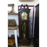 A mahogany longcase clock