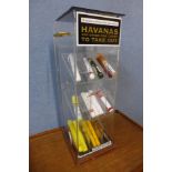 A Havana Cigars counter top shop display cabinet