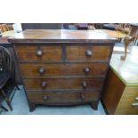 A Victorian mahogany chest of drawers