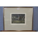 Y. Miles, Hollow Shore 1, limited edition etching, no. 11/150, framed