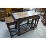A G.T. Rackstraw Ltd. oak nest of tables