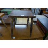 A Victorian beech stool