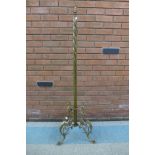 A French style brass floor standing lamp