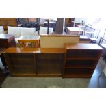 Two teak bookcases