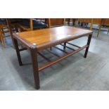 A teak coffee table