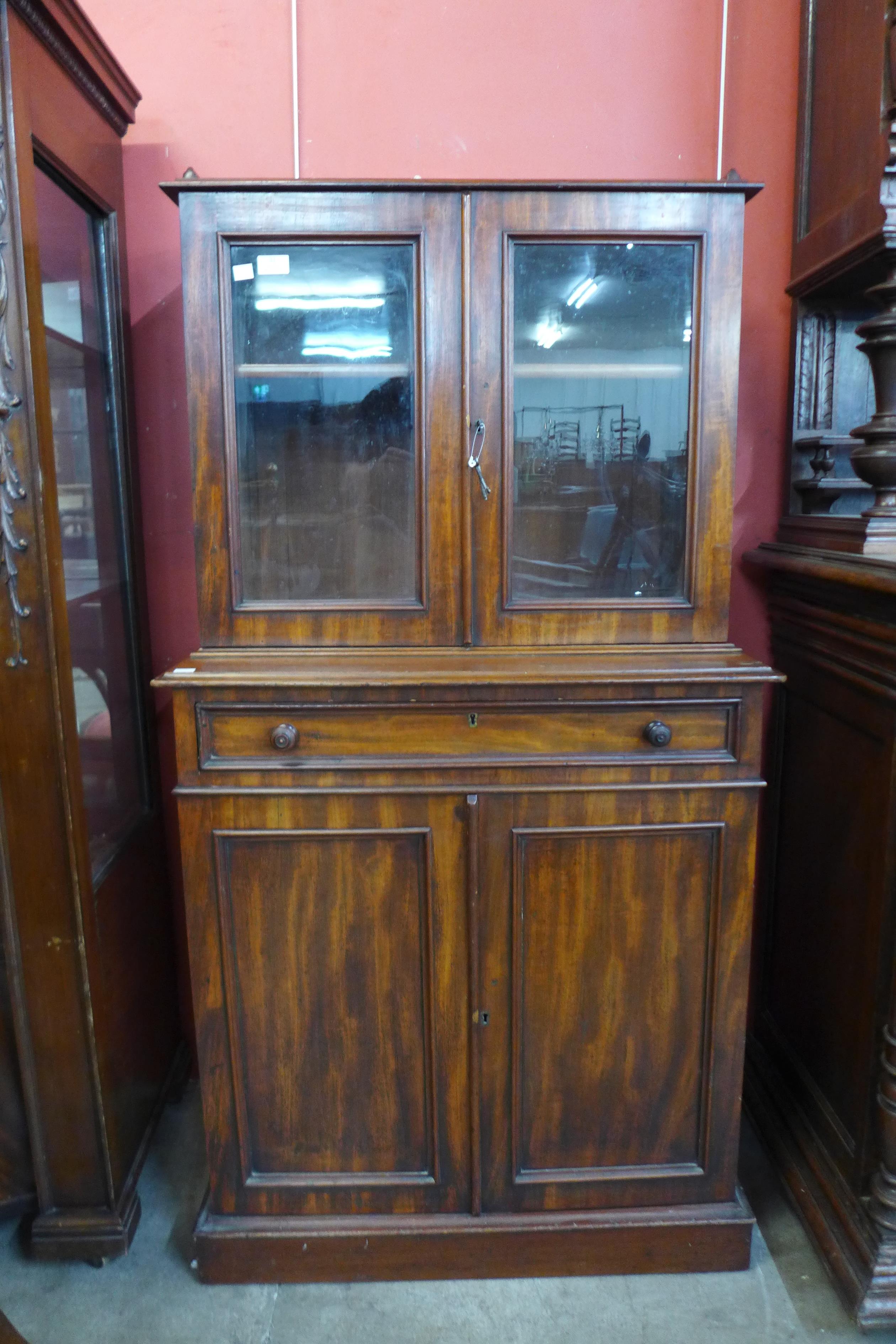 A George IV mahogany four door side cabinet