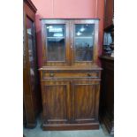 A George IV mahogany four door side cabinet