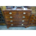 A George III mahogany chest of drawers