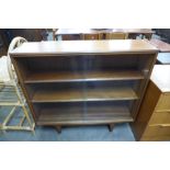 A teak bookcase