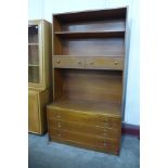 A teak bookcase