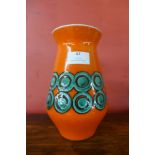 A West German porcelain vase, 20cms h