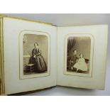 A Victorian carte de visite album, nearly complete (42)