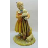 A Royal Doulton figure, Age of Innocence Puppy Love