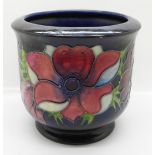 A Moorcroft planter, 12.5cm