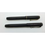 A Conway Stewart No.286 pen with 14ct gold nib and a Summit fountain pen with 14ct gold nib