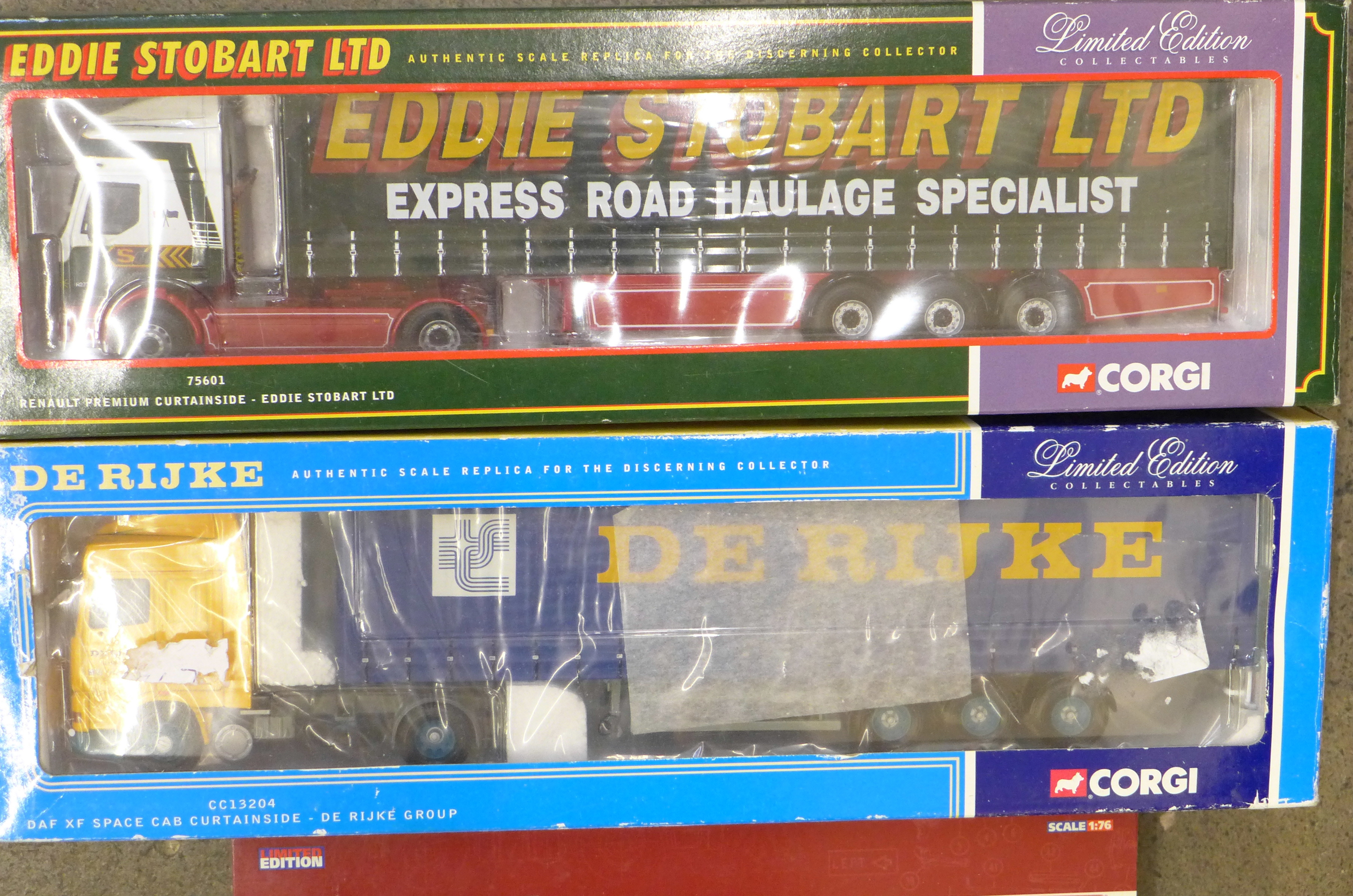 Three boxed Corgi model lorries including 75601 Eddie Stobart - Image 7 of 8