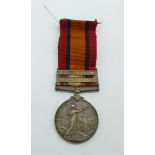 A Queen's South Africa medal to 576 Pte. C. James, A.S.C., with Cape Colony and 1902 clasps