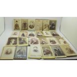 Over 280 Victorian carte de visite cards