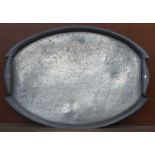 A Liberty & Co. large pewter Arts & Crafts two handled tray, 46cm