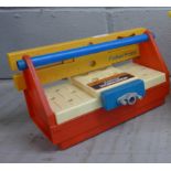 A late 1970's/early 1980's Fisher-Price child's power tool set, toolbox, complete **PLEASE NOTE THIS