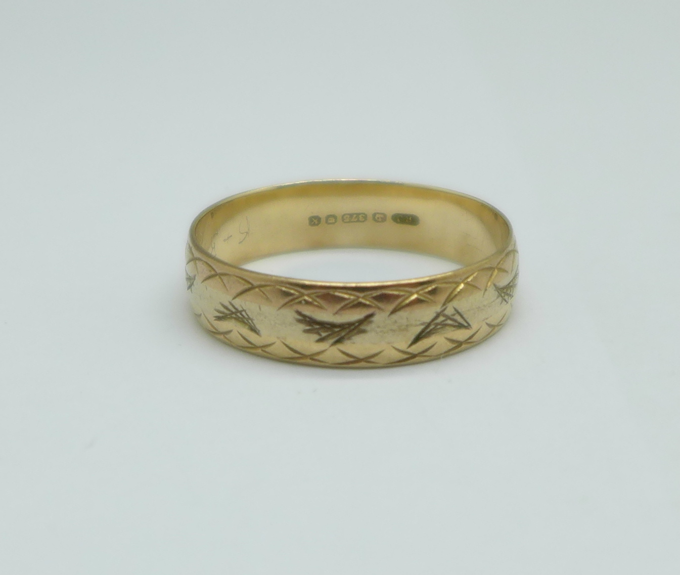 A 9ct gold ring, 3g, W - Bild 2 aus 5