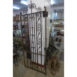 A 19th century wrought iron gate