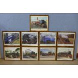 Assorted railway prints