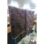 Two eastern hand knotted rugs