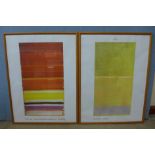 Two framed Tate Publishing prints, Mark Rothko and Patrick Heron, framed