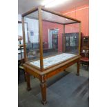 A Victorian glazed mahogany museum cabinet