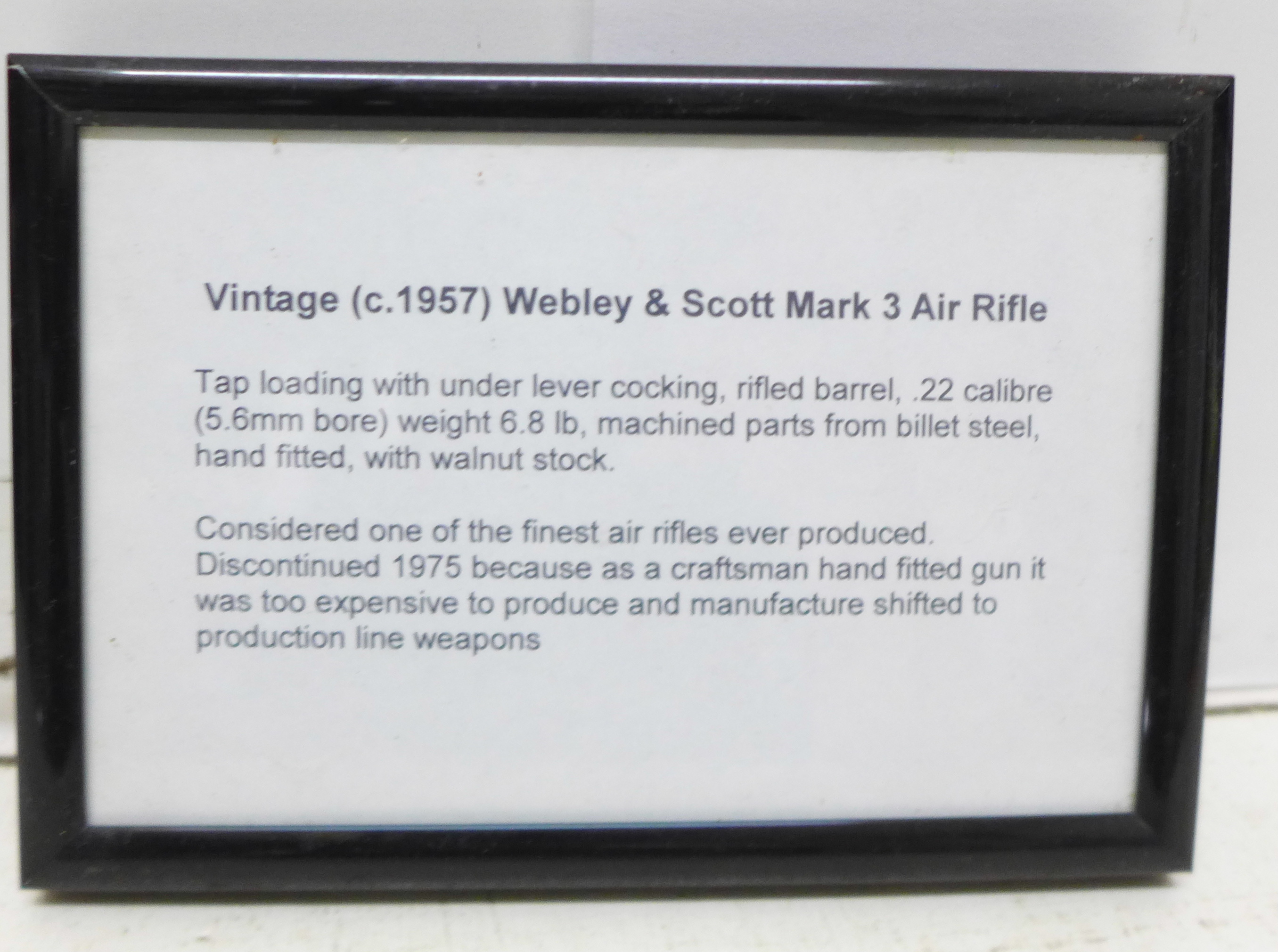 A 1950?s Webley & Scott, The Webley mark 3 .22 air rifle - Bild 5 aus 5