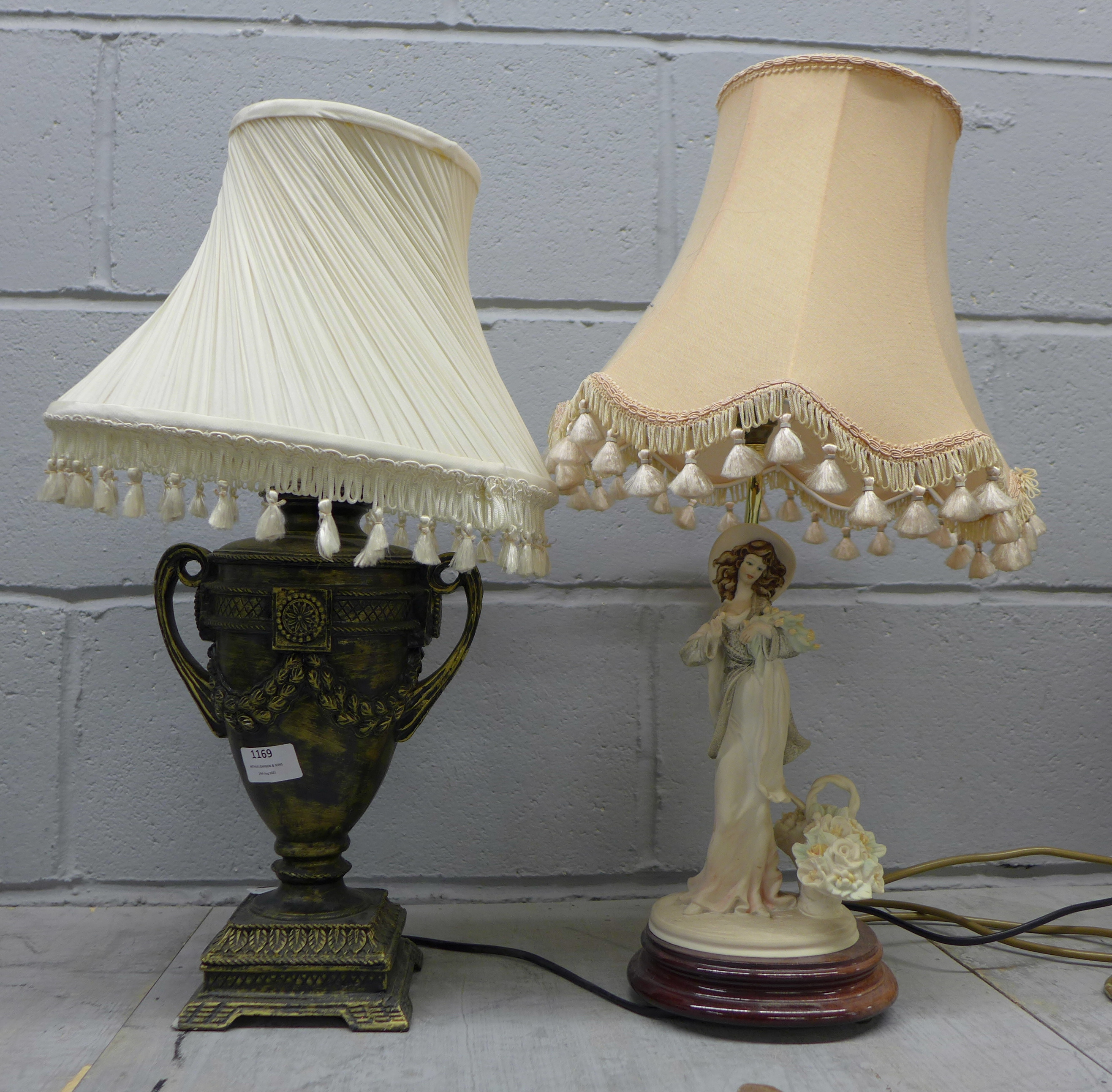 Two lamps **PLEASE NOTE THIS LOT IS NOT ELIGIBLE FOR POSTING AND PACKING**